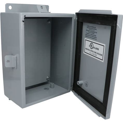 bud industries 6 x 8 x4 hinged non metallic enclosure|bud electronics enclosures.